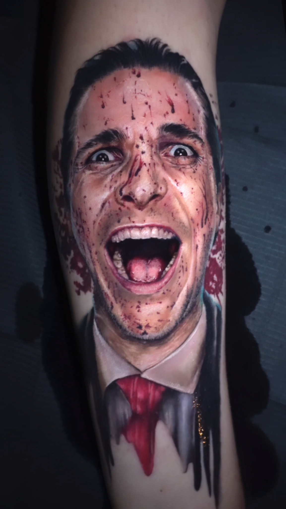 Patrick Bateman tattoo by Daniel